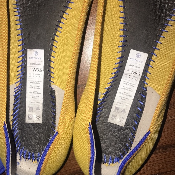 Marigold yellow Rothy’s in size 9.5 - Picture 5 of 6